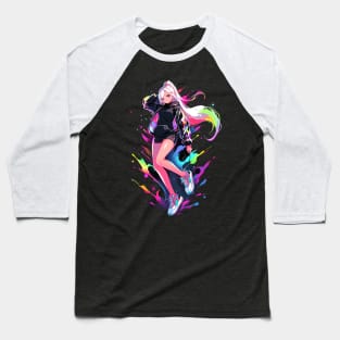 anime girl - anime style Baseball T-Shirt